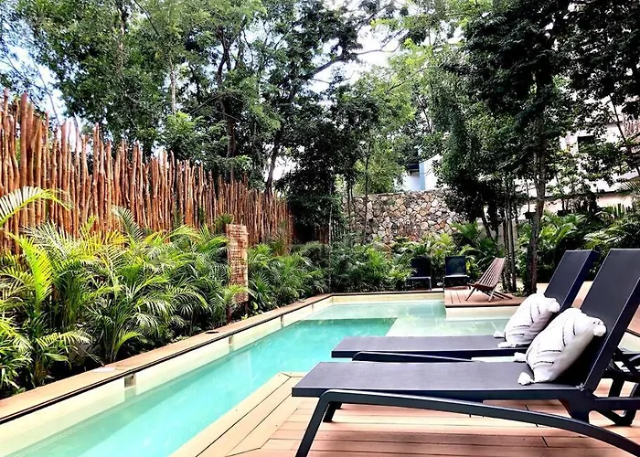 Luxury 2 Bdr 2 Bth 2 Bikes Jacuzzi Fiboptic Wifi. * Tulum