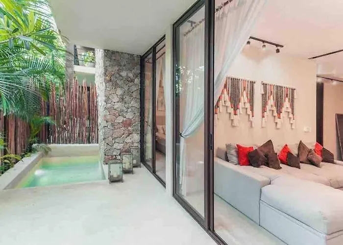 Appartement Luxury 2 Bdr 2 Bth 2 Bikes Jacuzzi Fiboptic Wifi. Tulum